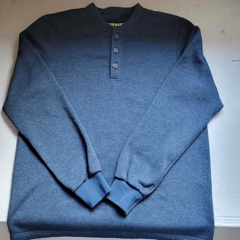 Chubbies Wanderers Club Men's Henley Fleece Sweatshirt Size Small